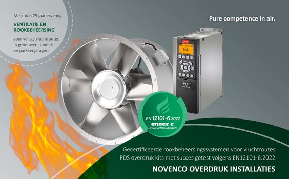 NOVENCO PDS Kits getest volgens EN 12101-6:2022